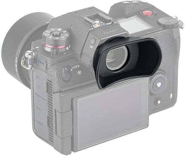 PROfezzion okular z miękkiego silikonu, typ wydłużony, do pełnoklatkowego bezlusterkowego aparatu cyfrowego Panasonic DC-S1H, S1R, S1, zastępuje Panasonic DMW-EC6