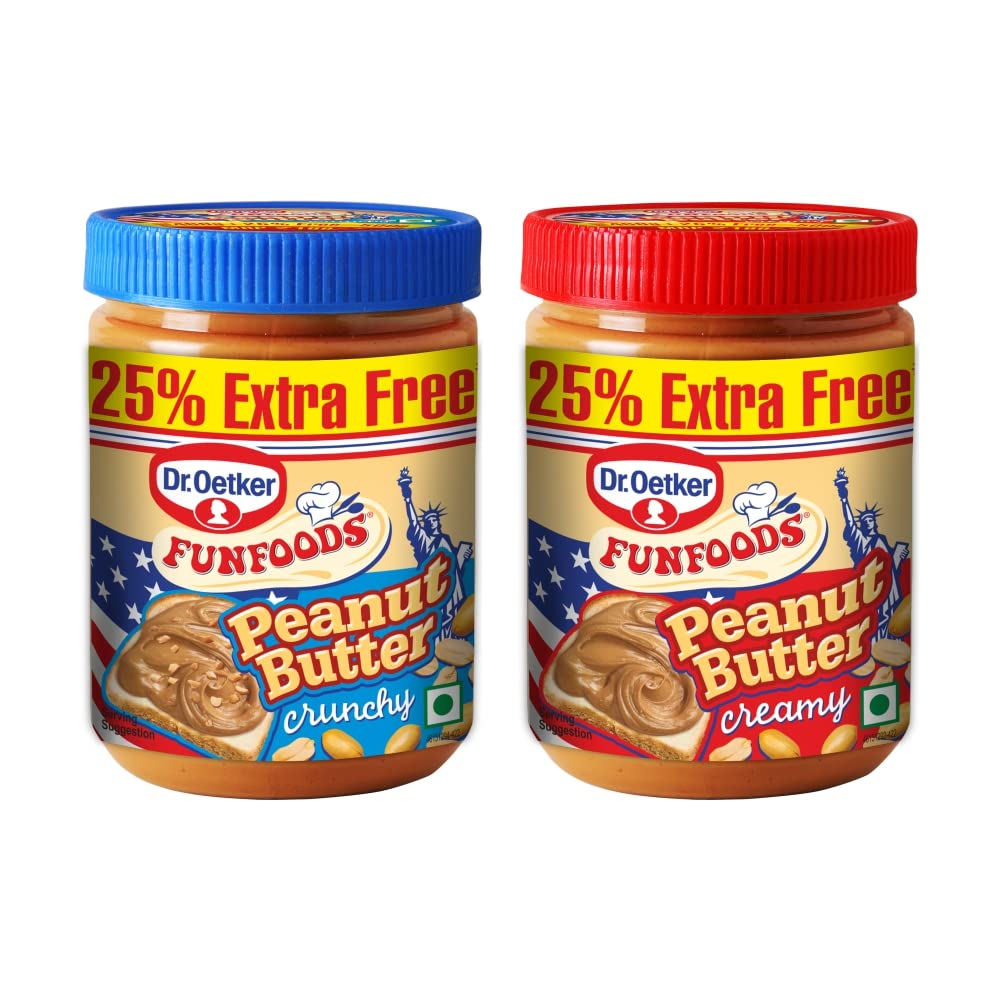 Dr. Oetker Funfoods Peanut Butter Creamy 400Gm and Crunchy 400Gm Combo Pack, 800Gm (B09CFGFYDM) Amazon Price History, Amazon Price Tracker