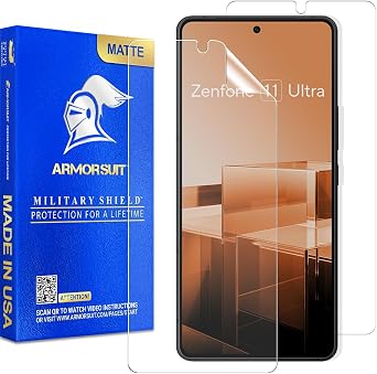 ArmorSuit 2 Pack Paper-Feel Texture Screen Protector for ASUS Zenfone 11 Ultra 6.78 Inch, 2024 Case Friendly MilitaryShield Matte Film - Made in USA