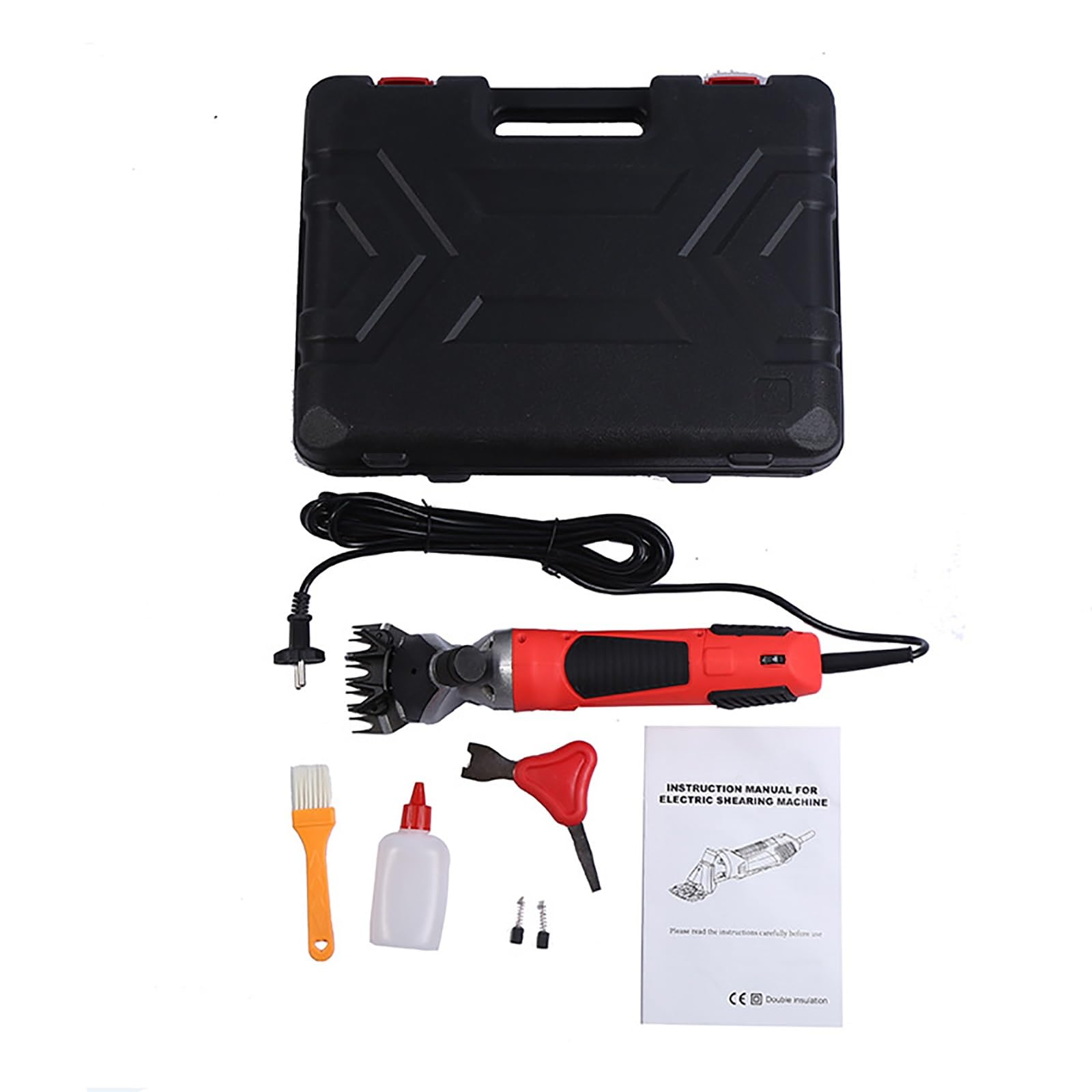 Esquiladora Profesional Mejorada 1000W para Ovejas con 6 Velocidades Y Cuchillas Repuesto, Resistente Y con Caja Protectora, para Cuidado Mascotas, Como Ovejas Cabras Alpacas(9 TOOTH STRAIGHT BLADE)