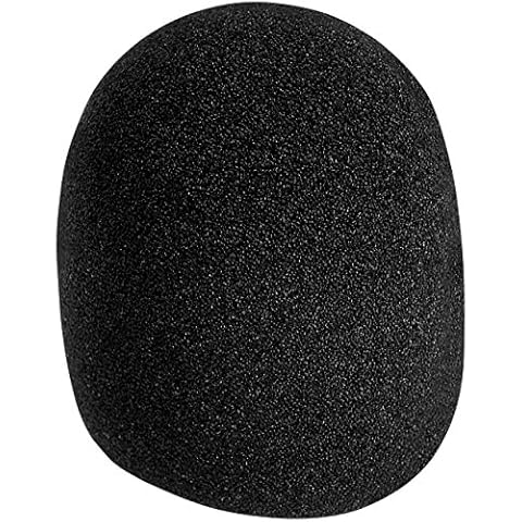 OnStage Foam Ball-Type Microphone Windscreen, Black Cover