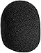 On Stage Foam Ball-Type Mic Windscreen, Black