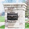 Antique Bronze Cast Aluminum Wall Mount Mailbox - 17.5"D X 5.3"W X 12.25"H, Weather Resistant