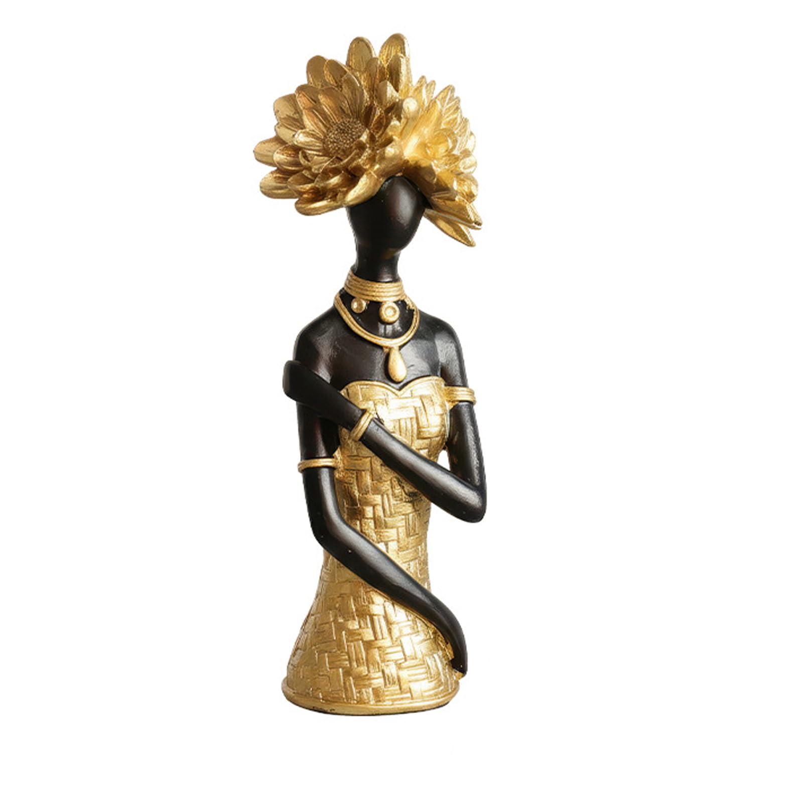 Hsioluted Art Sculpture Living Room Home Decor Tribal Woman Figurine Tribal Art Figurines