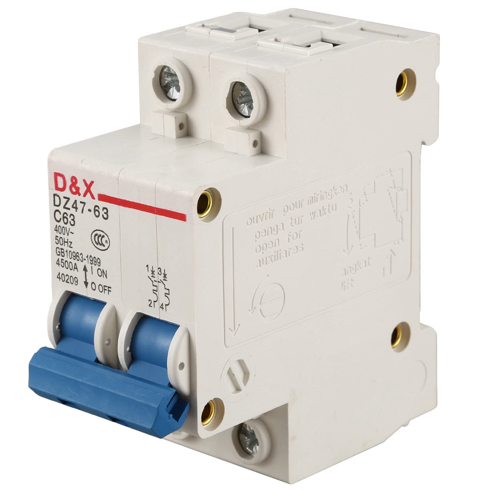 Turodeuo 2P 63A AC400V MCB Solar Photovoltaic (pv) Solar AC Circuit Breaker