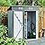 GihulaGo Outdoor Storage Shed, 5x3 FT Galvanized Steel Metal Shed, Lockable Waterproof Tool Storage Sheds for Garden, Patio, Lawn – Durable Storage Solution in Multiple Sizes