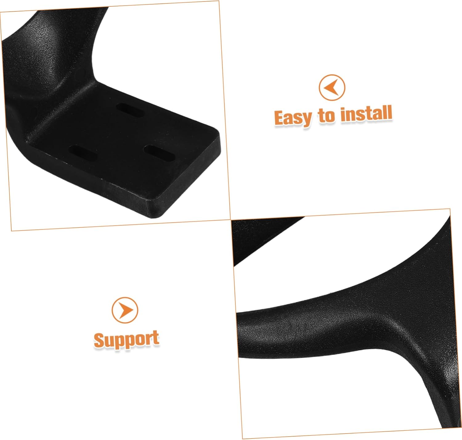 2pcs Professional Chair Part Easy Install Chair Arm Rests Wide Armrest Design for Enhanced Comfort