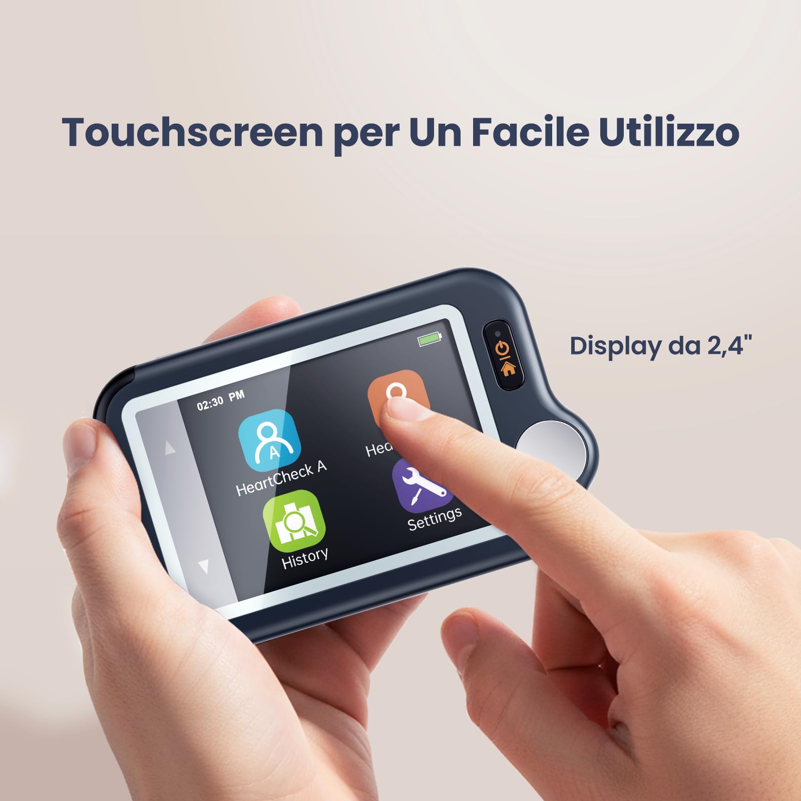 CheckMe Plus Monitor ECG per Uso Domestico,Funzione di Analisi ECG,30s/60s/5min ECG Portatile con Visualizzazione in Tempo Reale, Registra Prima, Carica Dopo, Memoria Illimitata (Smartphone/PC)