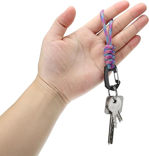 Miniatura 5 de PATIKIL Cordón para insignia, collar y llavero, cierre de metal, correa de anillo para llaves, silbato, tarjetas de identificación, tarjeteros