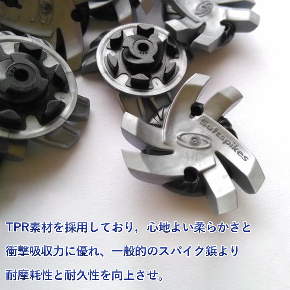 Amazon | ゴルフスパイク鋲 24個セット スパイク フットジョイ