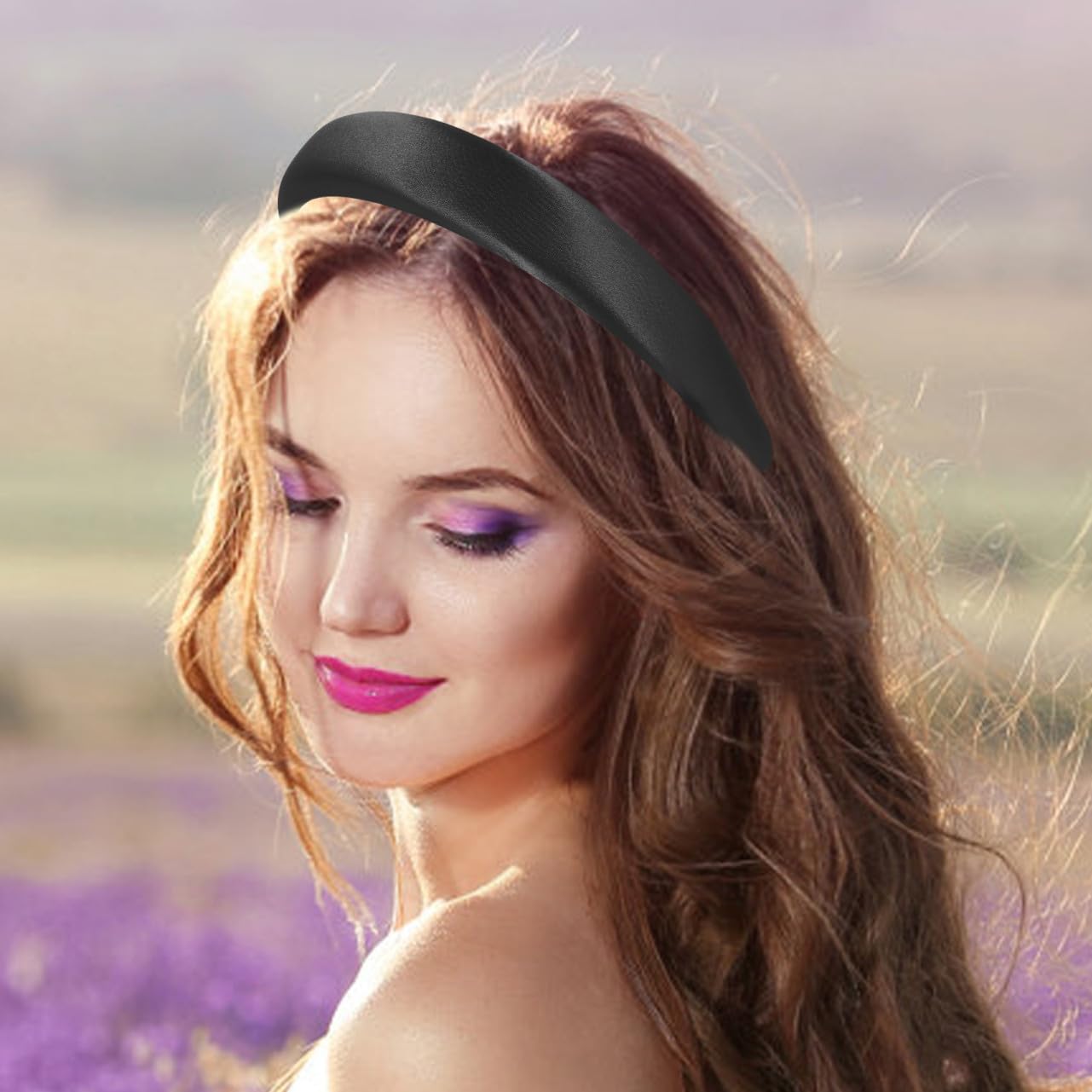FRCOLOR 5piezas Diadema Ancha De Satén Padded Para Mujer Accesorios De Cabello Elegantes y Cómodos Para Uso Diario Eventos y Actividades Al Aire