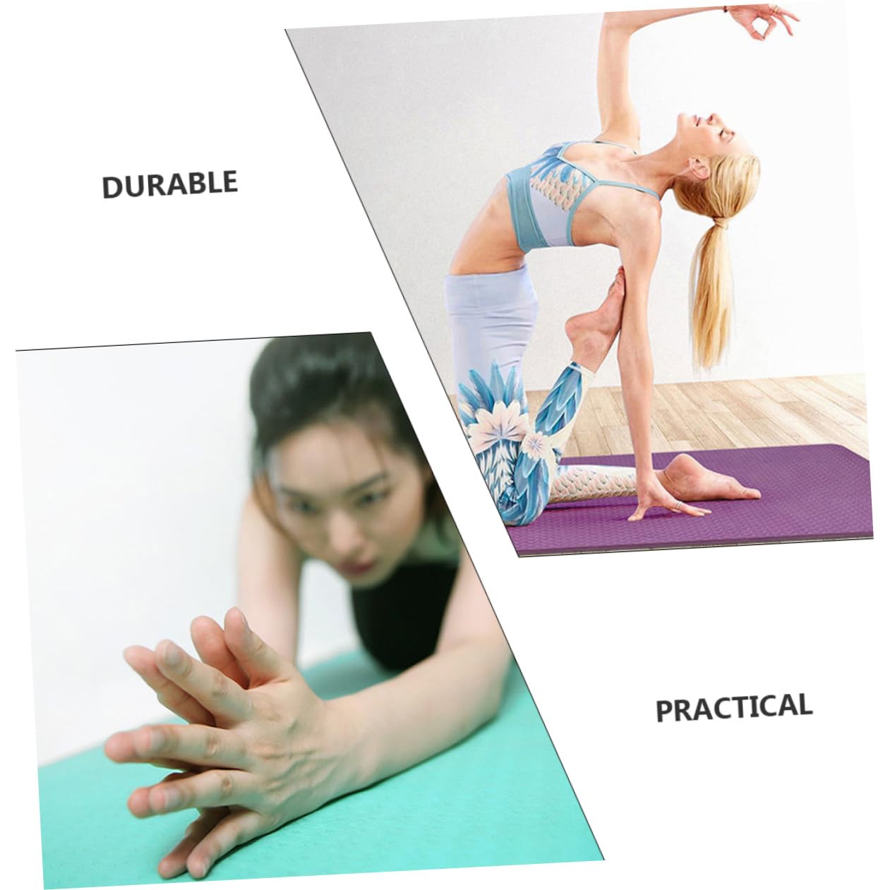 TOYANDONA Esterilla de Yoga Gruesa de Nbr Esterilla Antideslizante para Pilates Cojín de Ejercicios para Yoga Casa Color Aleatorio