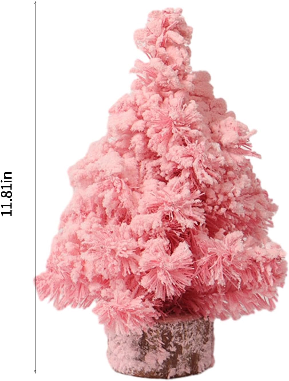 Decorazioni Natalizie per Albero di Natale Rosa, Ornamenti Artificiali per Albero di Natale, Decorazioni per la tavola dell'albero di Natale, Decorazioni per Porte, scenografie per Feste