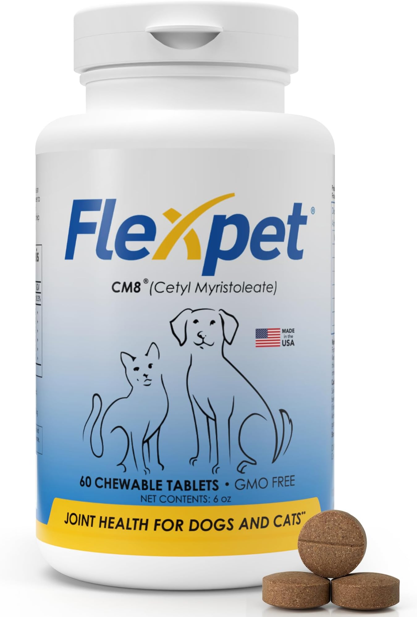 - Hip & Joint Supplement for Dogs & Cats with Cetyl Myristoleate, Glucosamine, Collagen, MSM - Advanced Joint Support for Mobility, Senior Pets, Small & Large Breeds - 60 Tablets (Pork Liver)