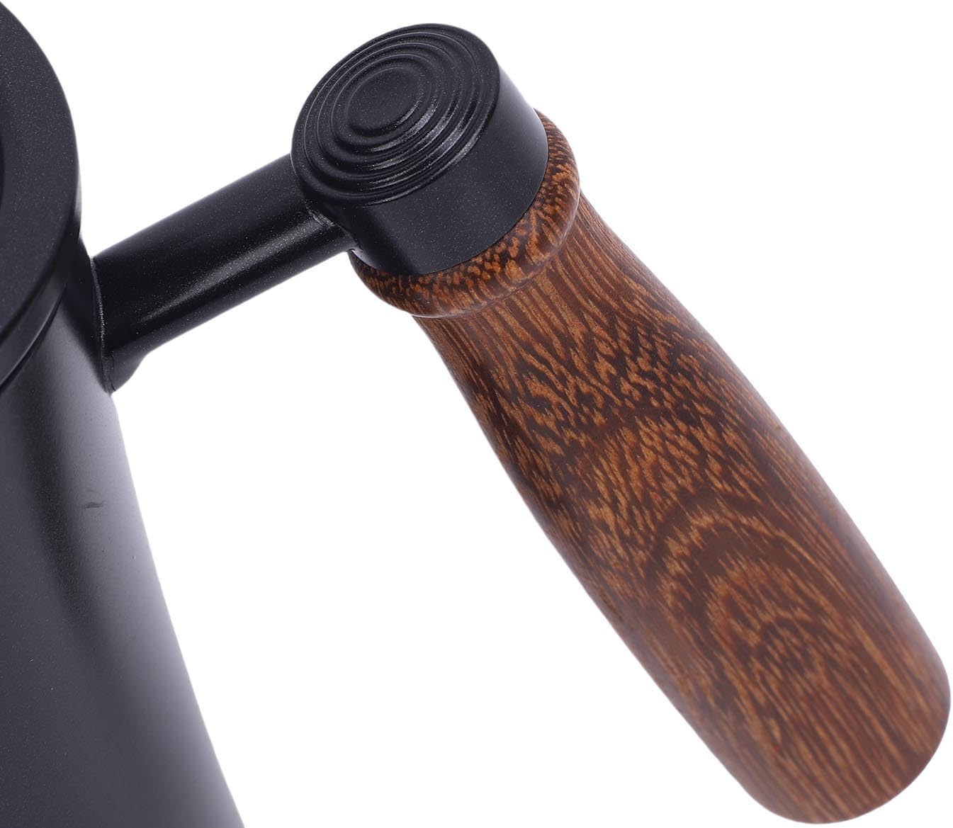 600ML Gooseneck Pour Over Coffee Kettle, Stainless Steel Tea Kettle, Hand Drip Coffee Pot With Long Narrow Spout With Scale, Teapot Pour Over for All Stovetops (Black)