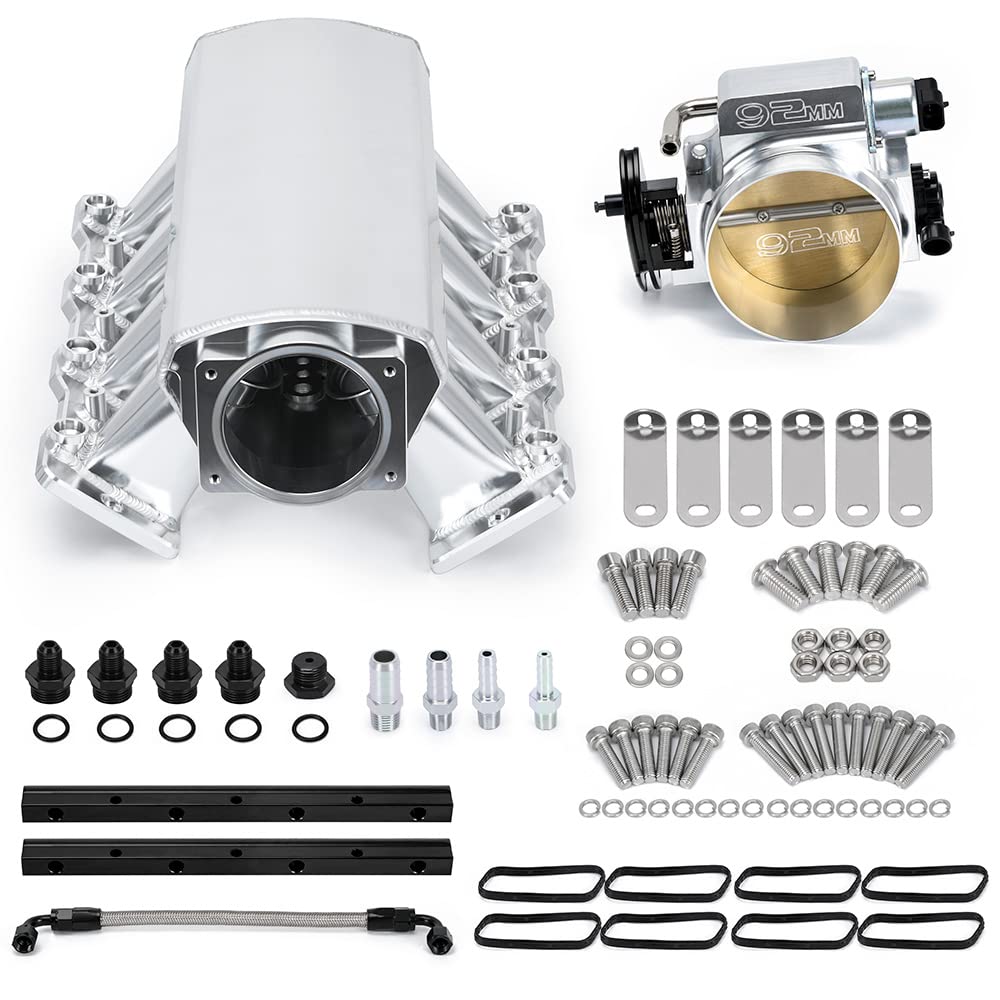 92MM Intake Manifold with Fuel Rails & Throttle Body for