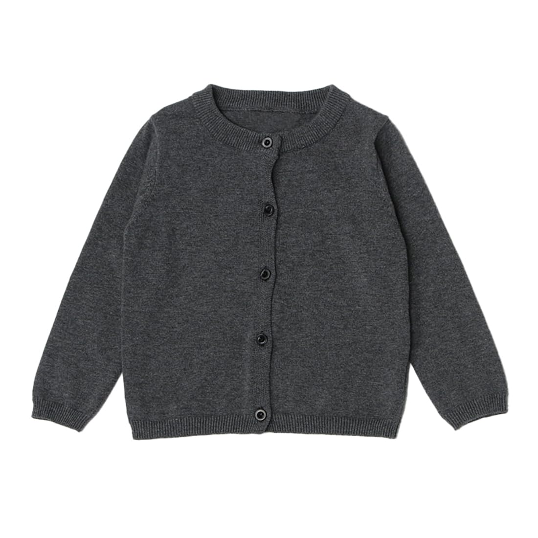 Little Girl Knit Cardigan Sweater - Toddler Button Down School Uniforms Cardigan