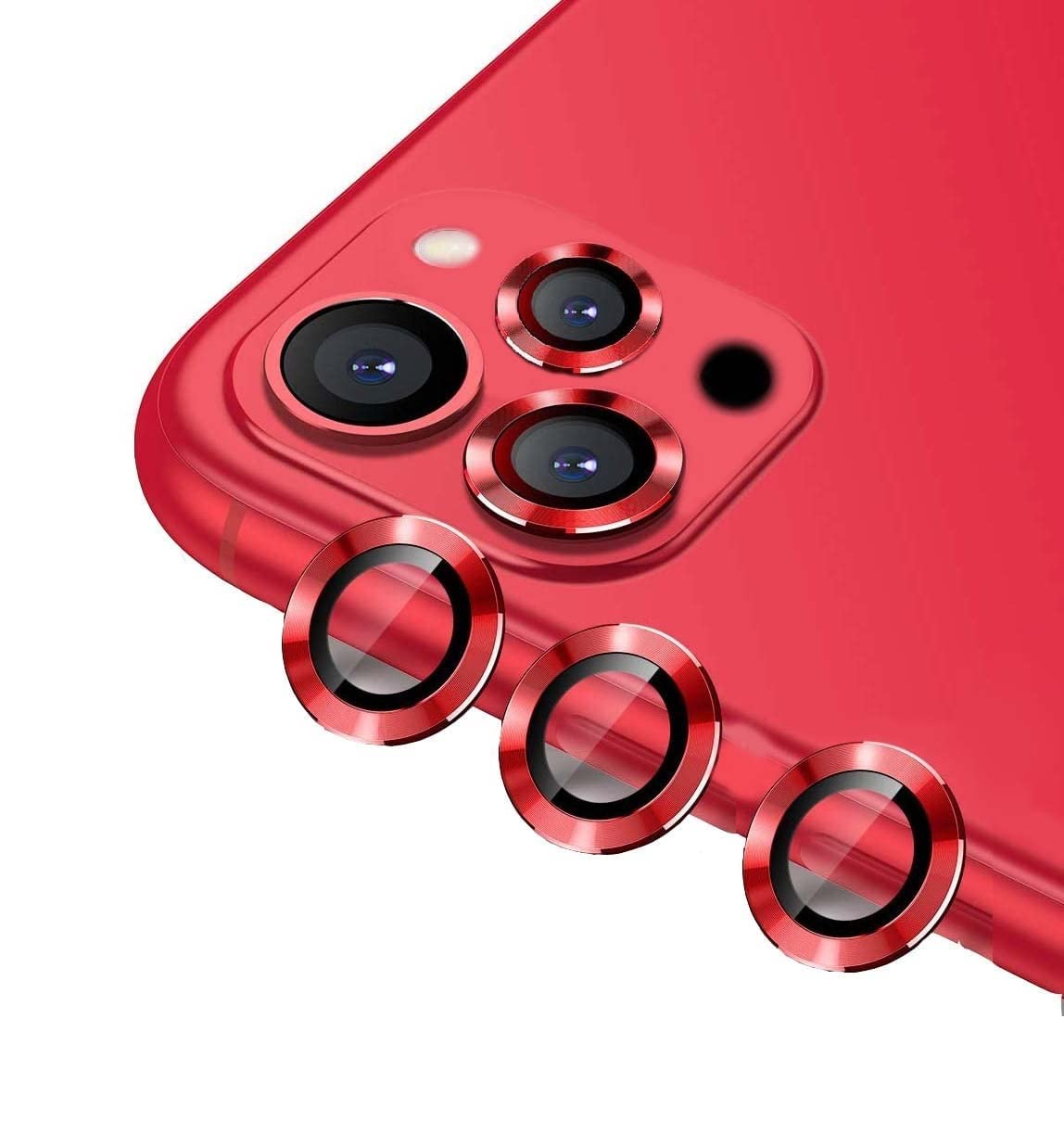 Inktree Metal Anti-Scratch Camera Rings for iPhone 11/11 pro/ 11 Pro Max/iPhone 12/12 Pro/ 12 Mini Rear Camera Lens Protector Guard (Red) (B0CR6S4HXR) Amazon Price History, Amazon Price Tracker