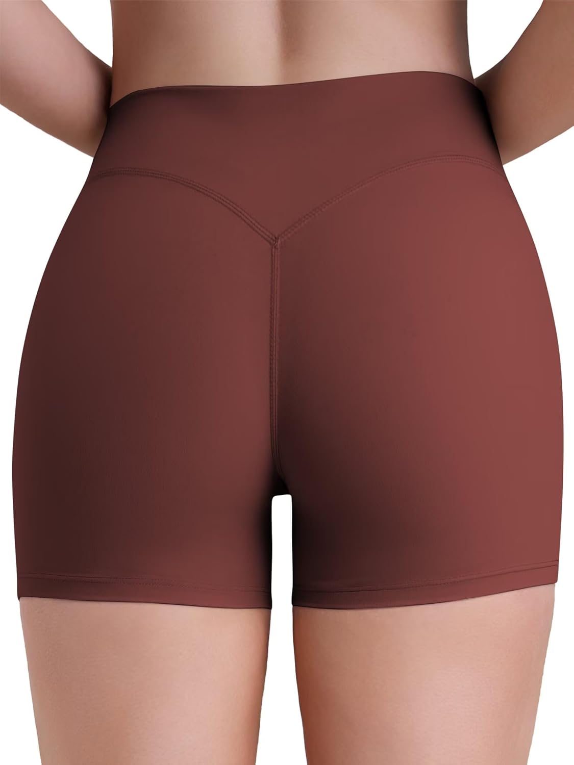 Sunzel Sustainable Butt Lifting Biker Shorts Women, High Waist No Front Seam Tummy Control Booty Scrunch Workout Yoga Shorts