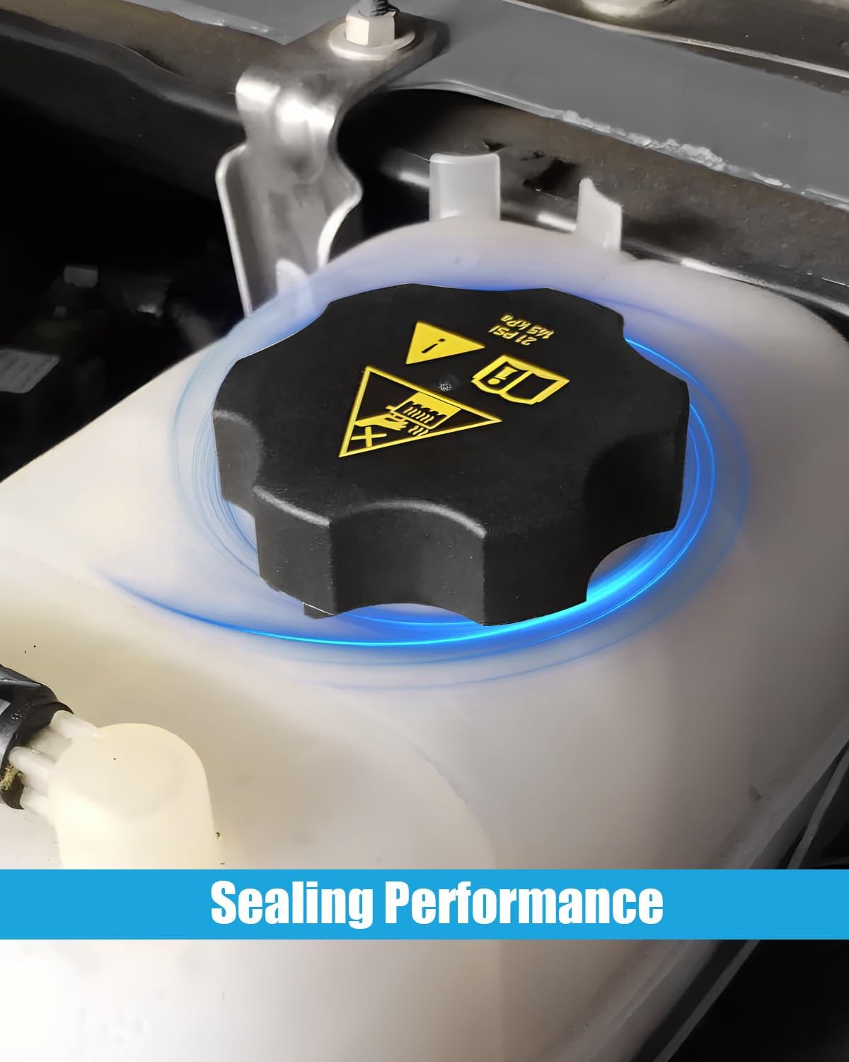 68283565AA Engine Coolant Overflow Recovery Reservoir Tank Compatible with Jeep Wrangler V6 3.0L 2020 2021 2022 2023 3.6L 2018-2024, Coolant Reservoir Expansion Bottle with Cap Replace CH3014196