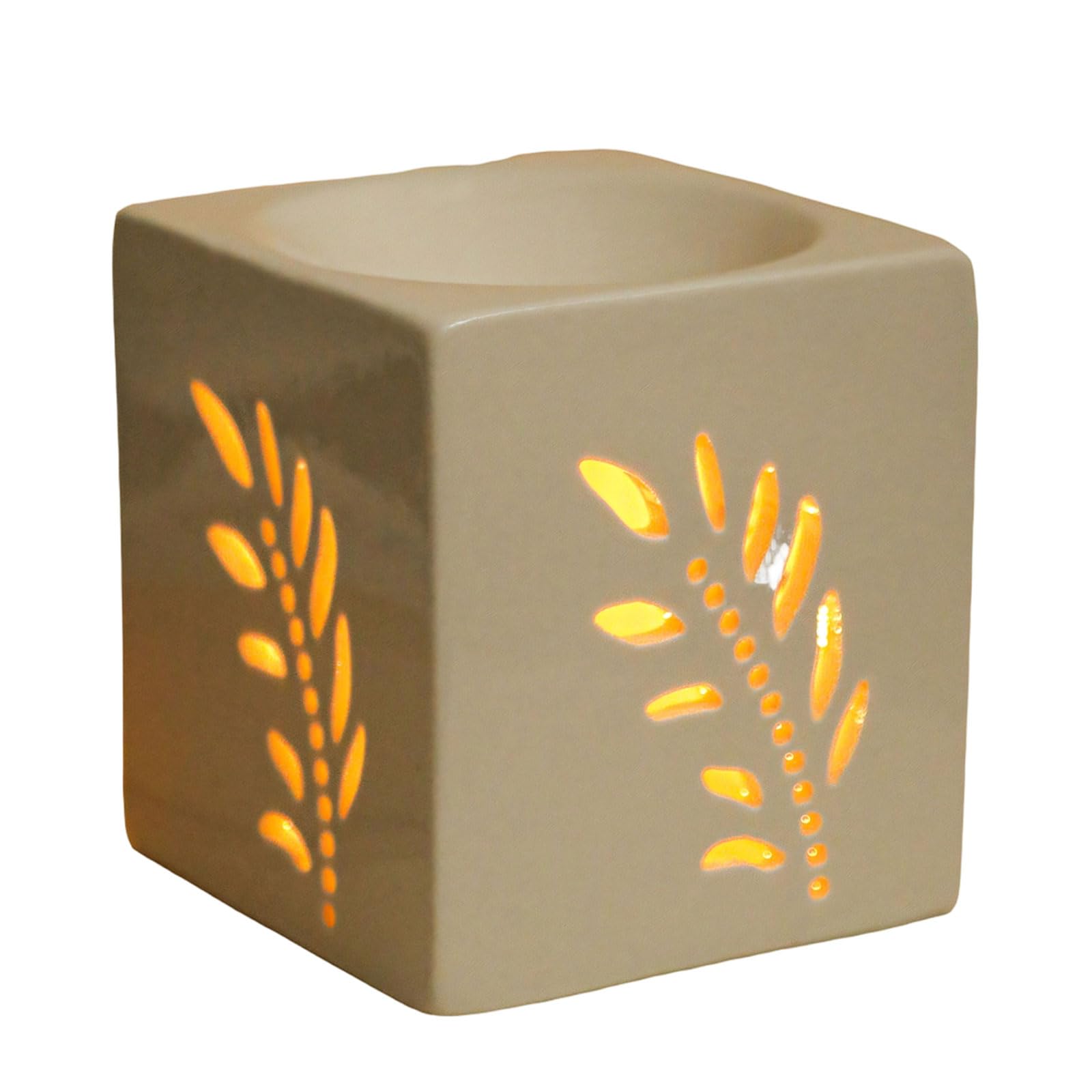 LUCKGONI Essential Oil Burners Waxes Melt Burners Fragrances Waxes Warmer,Ceramic Tealight Candle Holder Scented Diffuser Home De