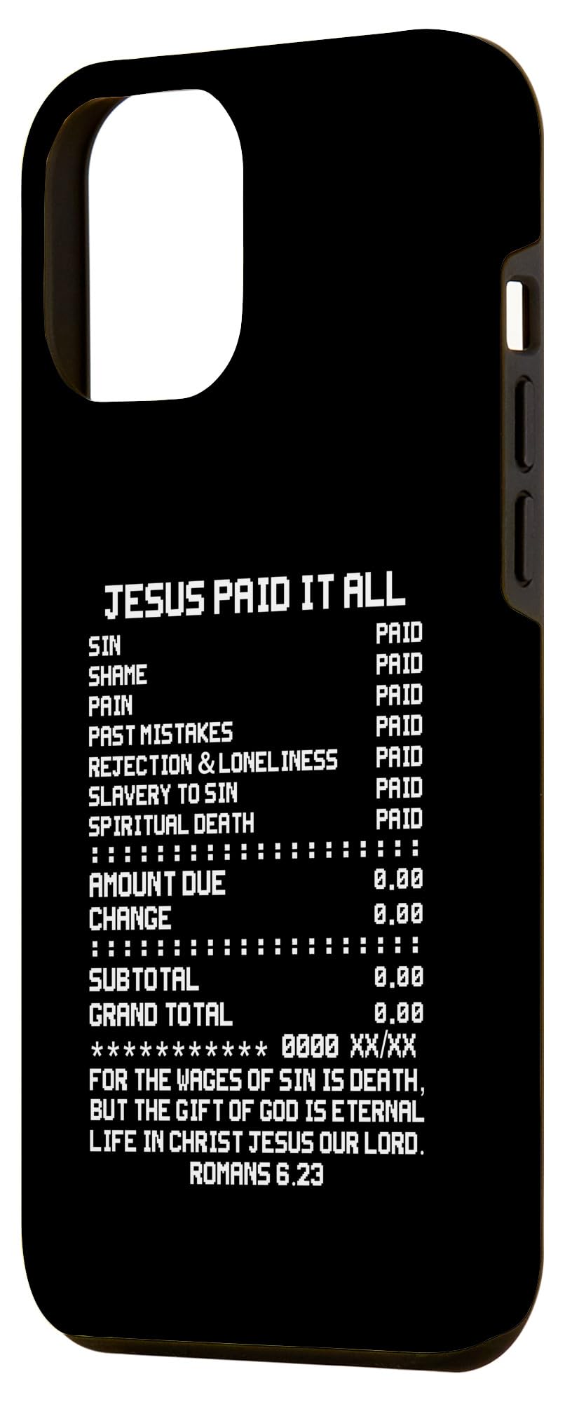 Jesus Paid-It All Christianity Christian Bible Romans 6 23 Case for iPhone 12 Pro Max - Image 2