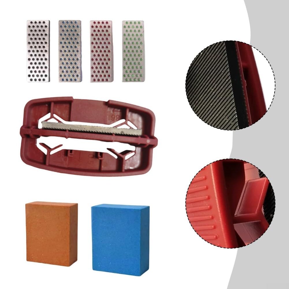 Honseadek Kit de sintonizador de borde lateral de esquí | Herramienta para afilar bordes de snowboard, guía ajustable para lima de bordes de esquí