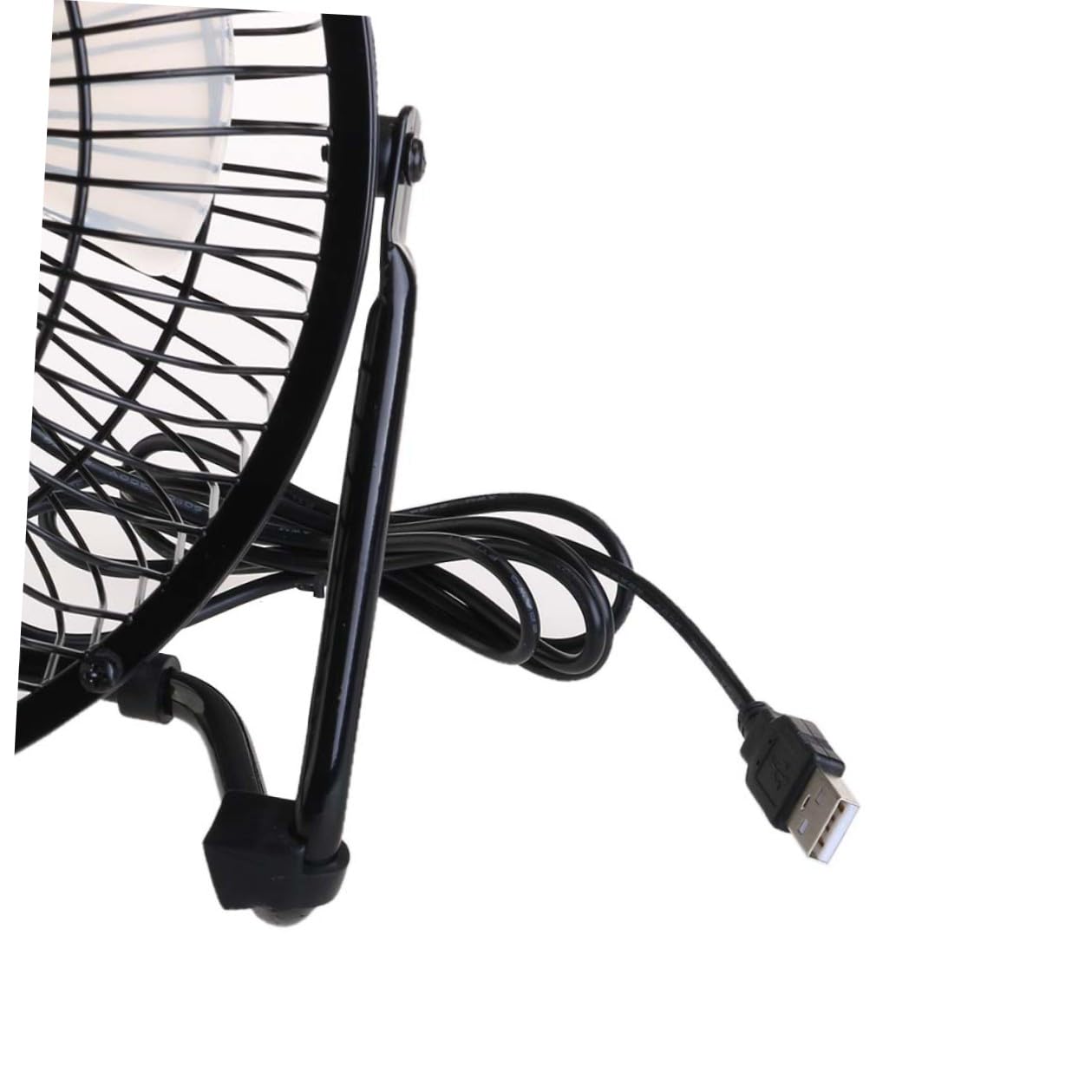 Ventilateur Bureau USB Mini Ventilateur Portable avec Rotation Réglables Alimentation USB pour PC et Ordinateur Portable Noir