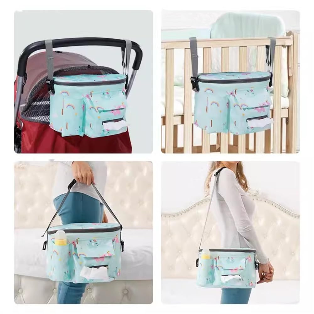 Borsa Portaoggetti per Passeggini Borsa for Appendere la Carrozzina Borsa portaoggetti Multifunzionale for Passeggino