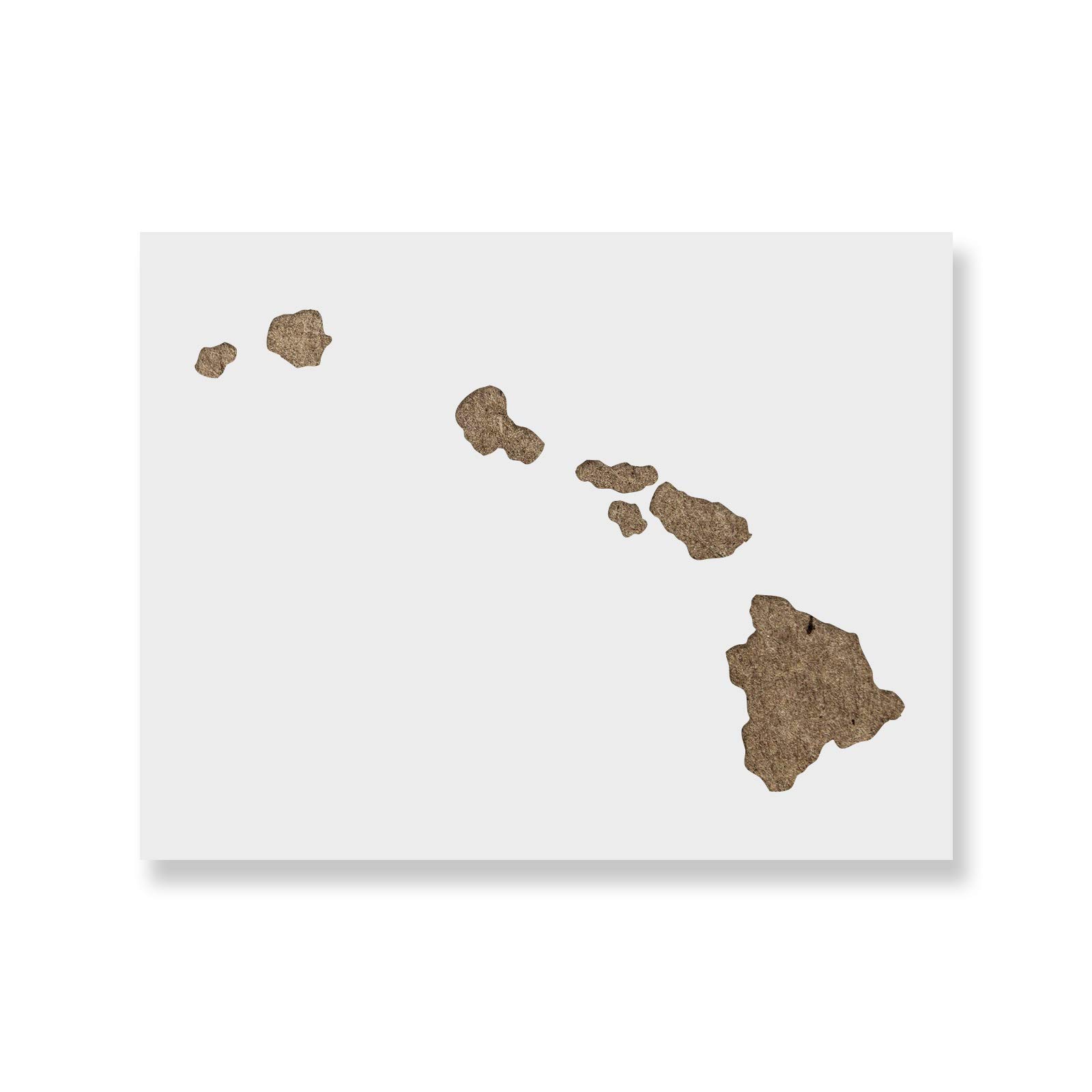 Hawaii State Stencil - Ideal for Americana Wall Decor and DIY, Paradise Stencil, Surfer Stencil