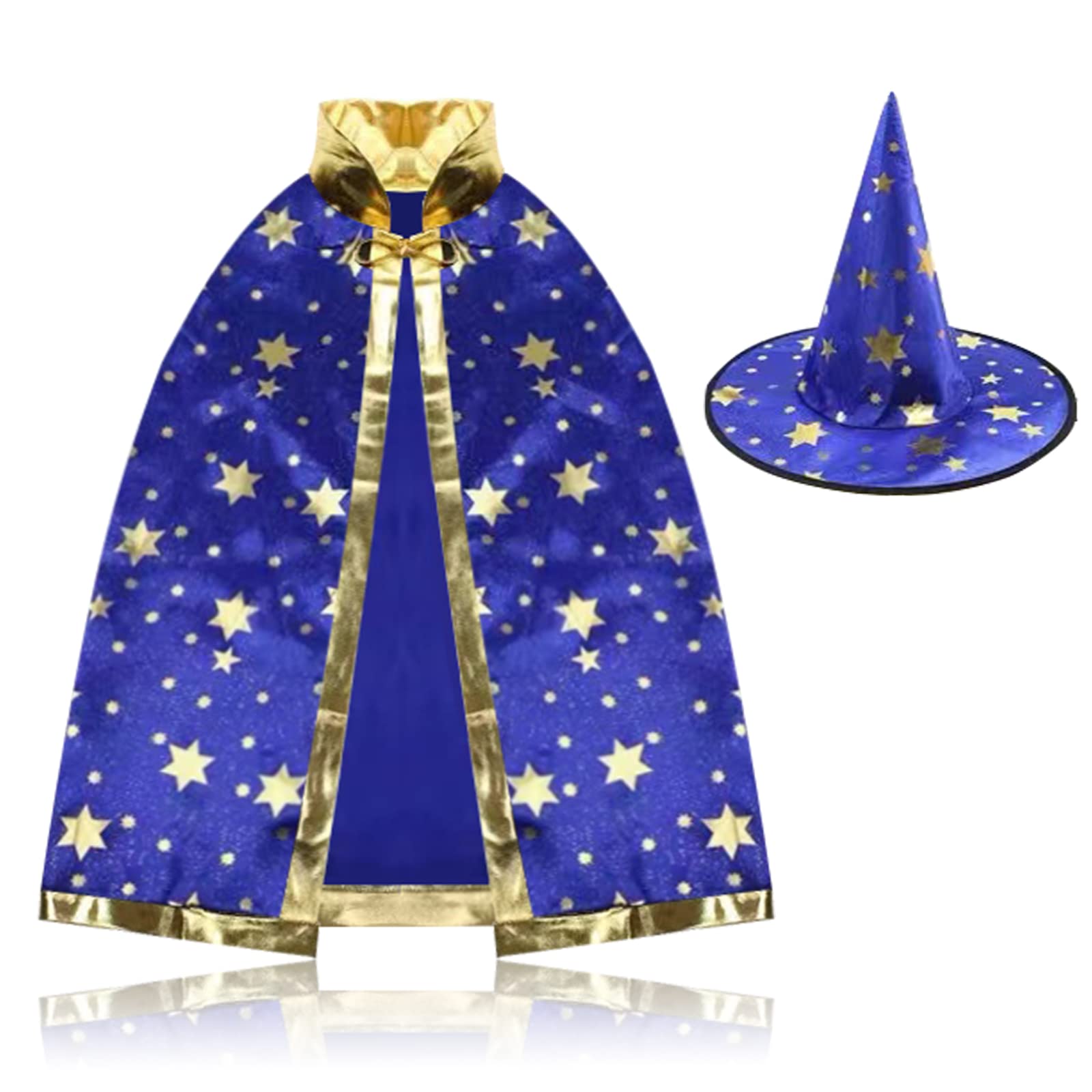 Buy Wizard Cape Kids, Halloween Witch Cloak and Hat Kids Halloween