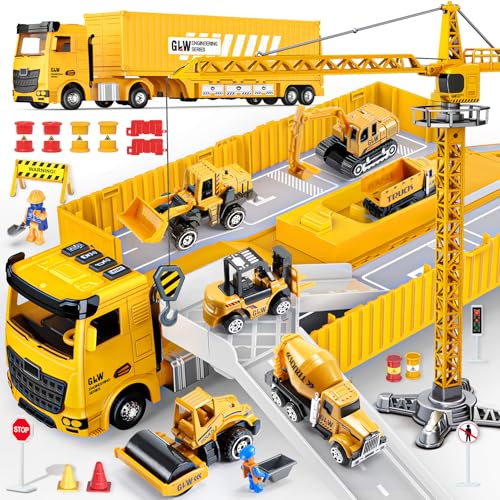 Naxudcoo Baustellenfahrzeuge für 3-7 Jahre alte Jungen Construction Truck...