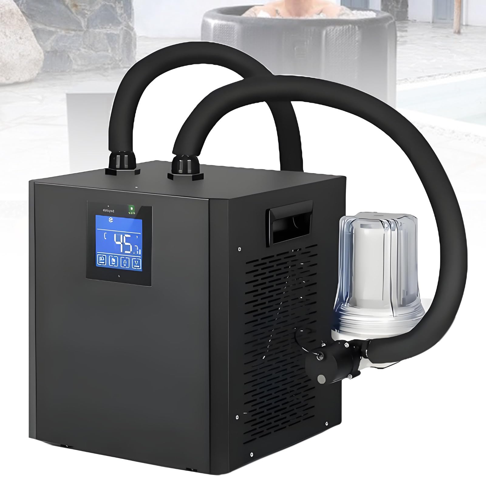 ExoticaBlend Cold Plunge Chiller for Tubs, Ice Bath Chiller with Filter and Water Pump, Insulated Hoses Improve Cooling Performance, Recovery Water Cooler for Athletes