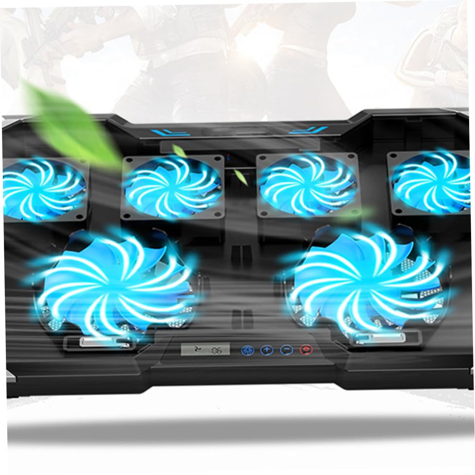 Laptop Cooler con Luz RGB y Altura Ajustable para Portátiles miniatura 5