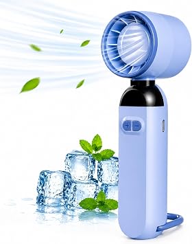 Ta nabilir Mini El Fan    12000 RPM G l  Hava Ak , Dijital Ekranl   arjl  Fan, 5 Kademeli H z Ayarl , Type-C USB  arjl , 800mAh Bataryal  Kompakt So utucu Fan