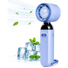 Ta nabilir Mini El Fan    12000 RPM G l  Hava Ak , Dijital Ekranl   arjl  Fan, 5 Kademeli H z Ayarl , Type-C USB  arjl , 800mAh Bataryal  Kompakt So utucu Fan