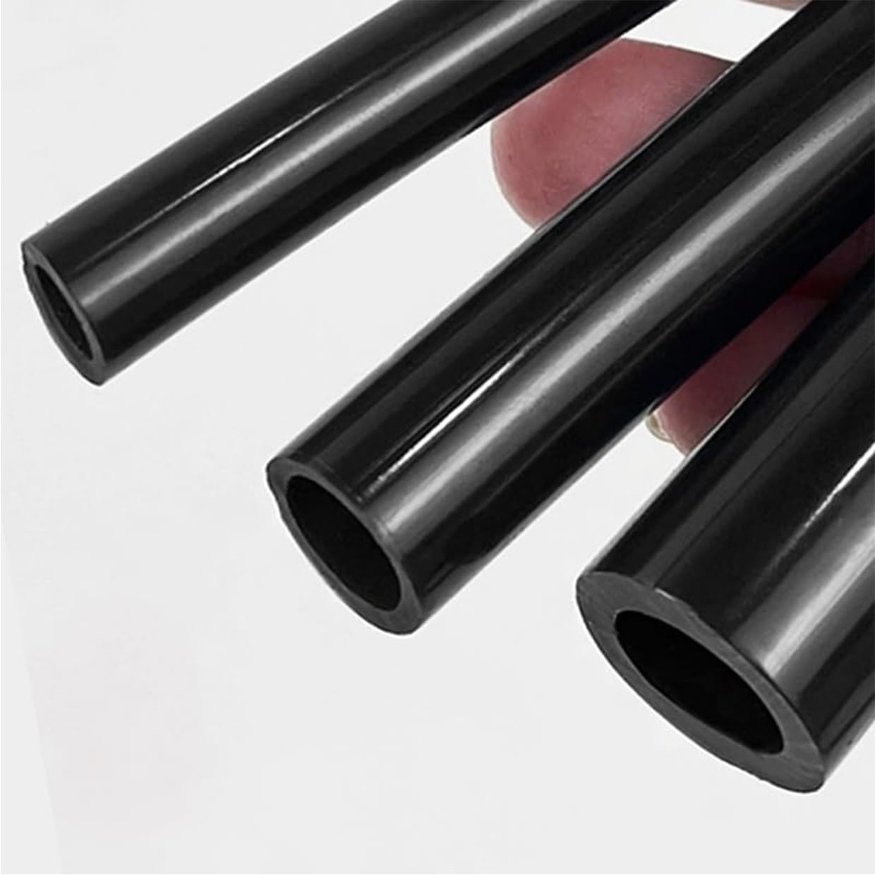 Tubo In Silicone Nero, Diametro Interno 1 M, 10-25 mm, Flessibile, Gomma Morbida, Resistente Al Calore, for Pompa Dell'aria for Acquario(ID 10mm x OD 14mm)
