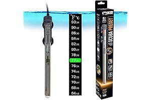 Sicce Heater: Submersible 250W Aquarium Tank Heater for Marine Saltwater and Freshwater...