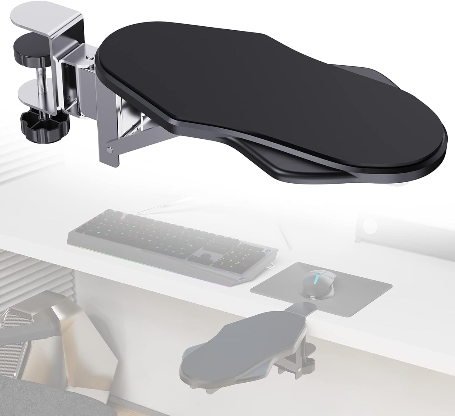 Computer Arm Rest for Desk, Adjustable Arm Rest Support for Computer