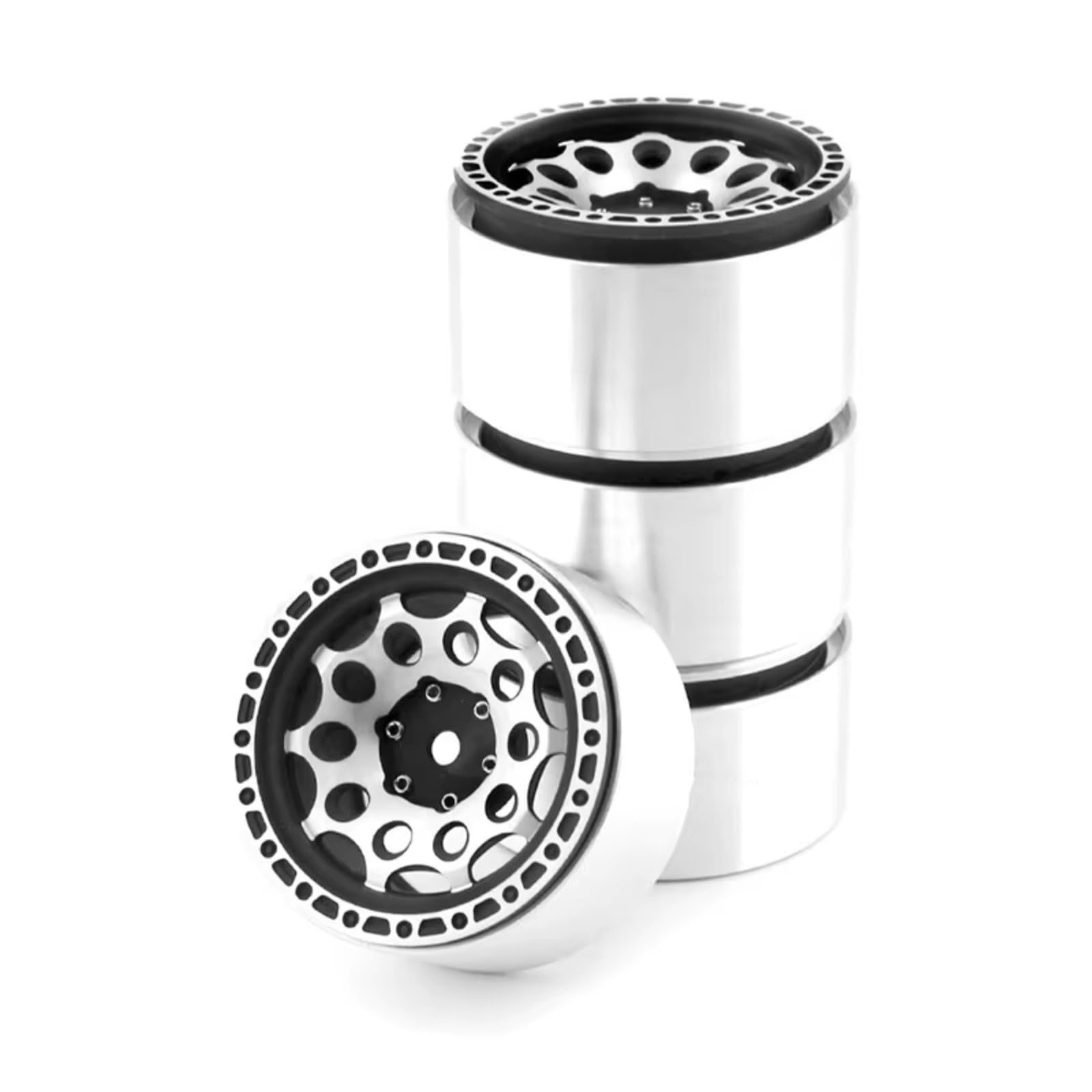 Compatible con SCX10 para TRX-4 1/10 RC Coche Piezas Upgrade Neumático De Competición Todoterreno 2.2 Pulgadas con Buje De Aleación De Aluminio Maquetas