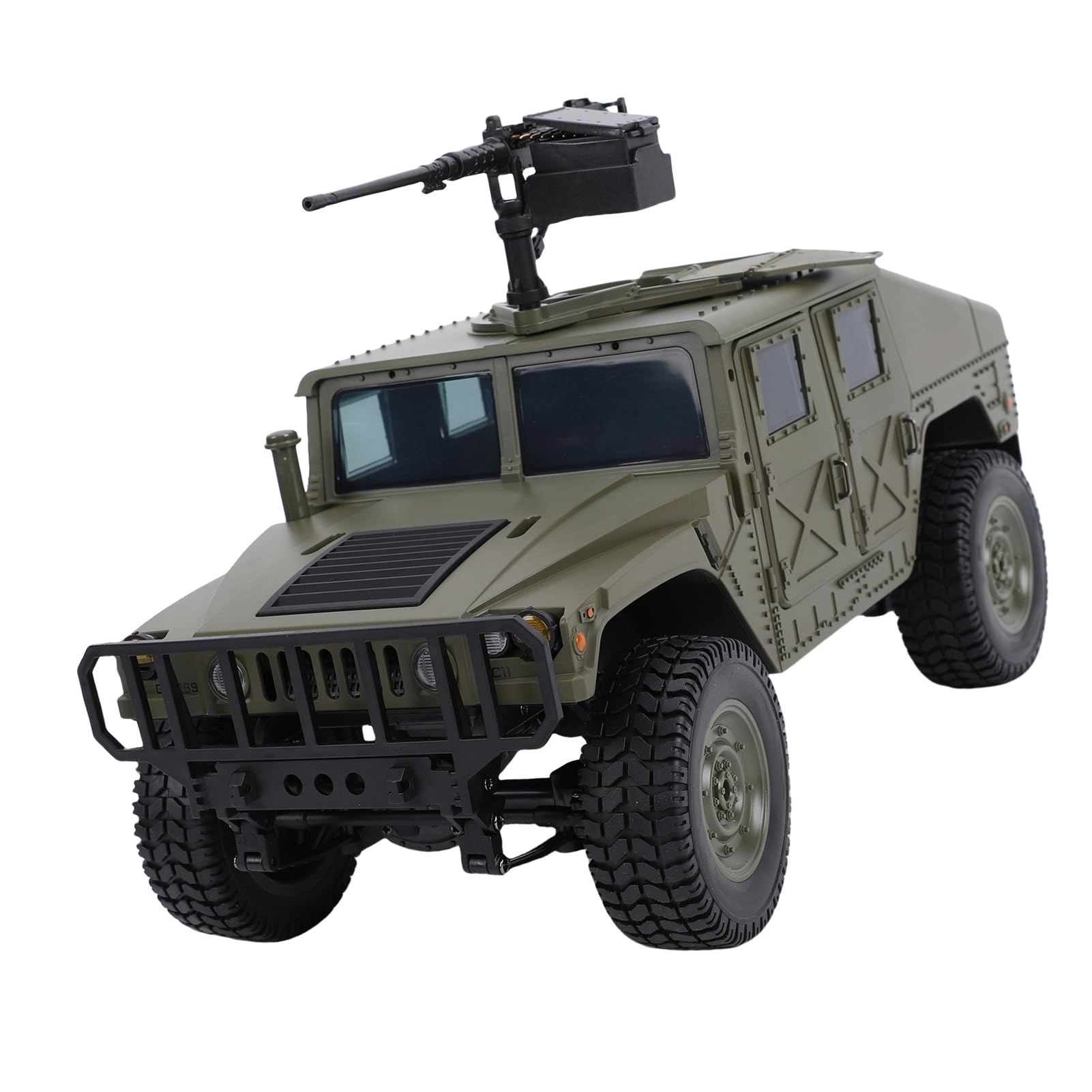 Samochód Zdalnie Sterowany RC w Skali 1/16, Zdalnie Sterowany, 2,4 GHz, ze światłami LED, Terenowy Pojazd Wspinaczkowy z Napędem na 4 Koła, dla Dorosłych, Dzieci, z Symulow (Zielony)