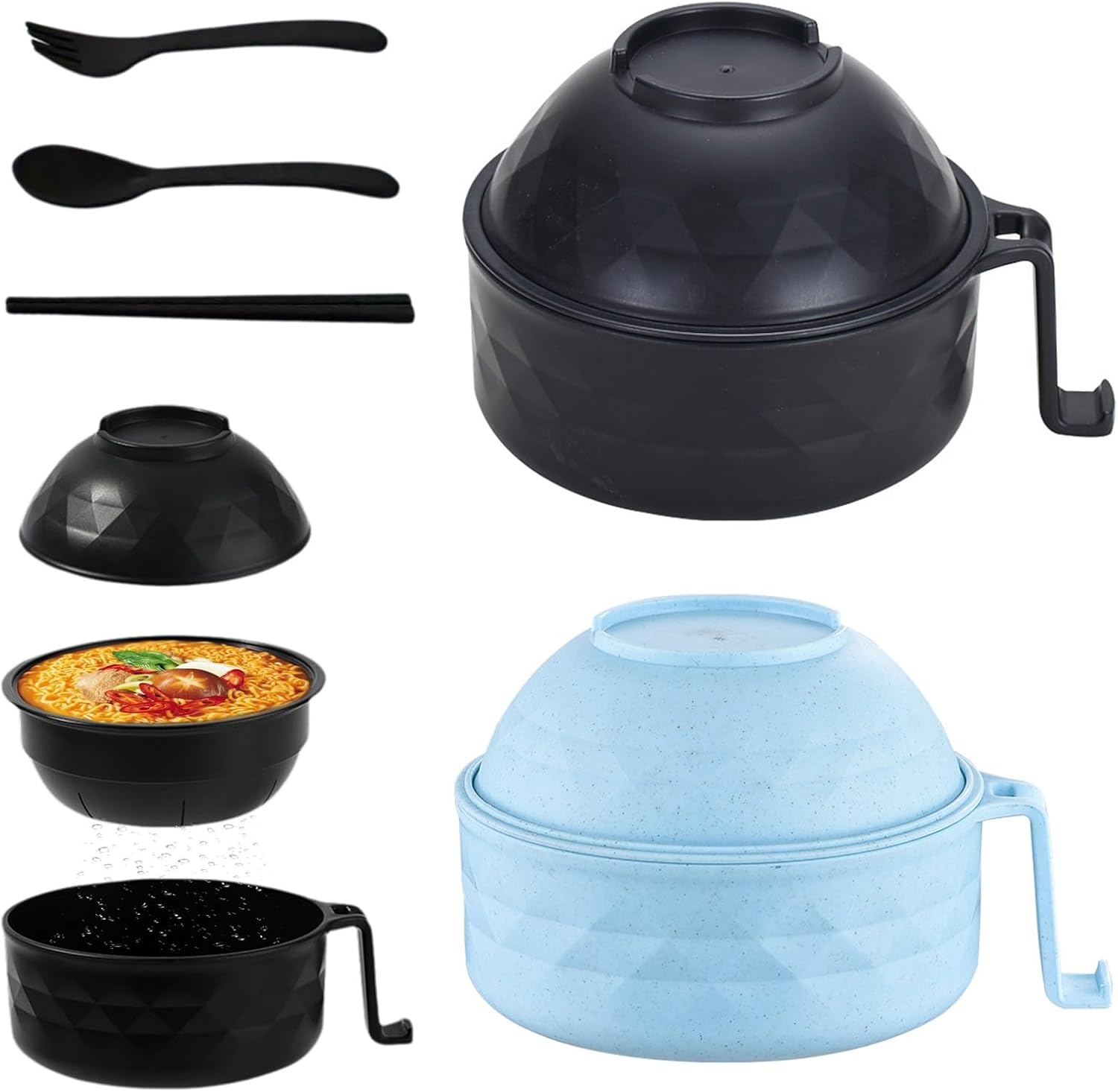 6 Piece Ramen Bowl Set, Microwave Ramen Bowl, Ramen Noodles