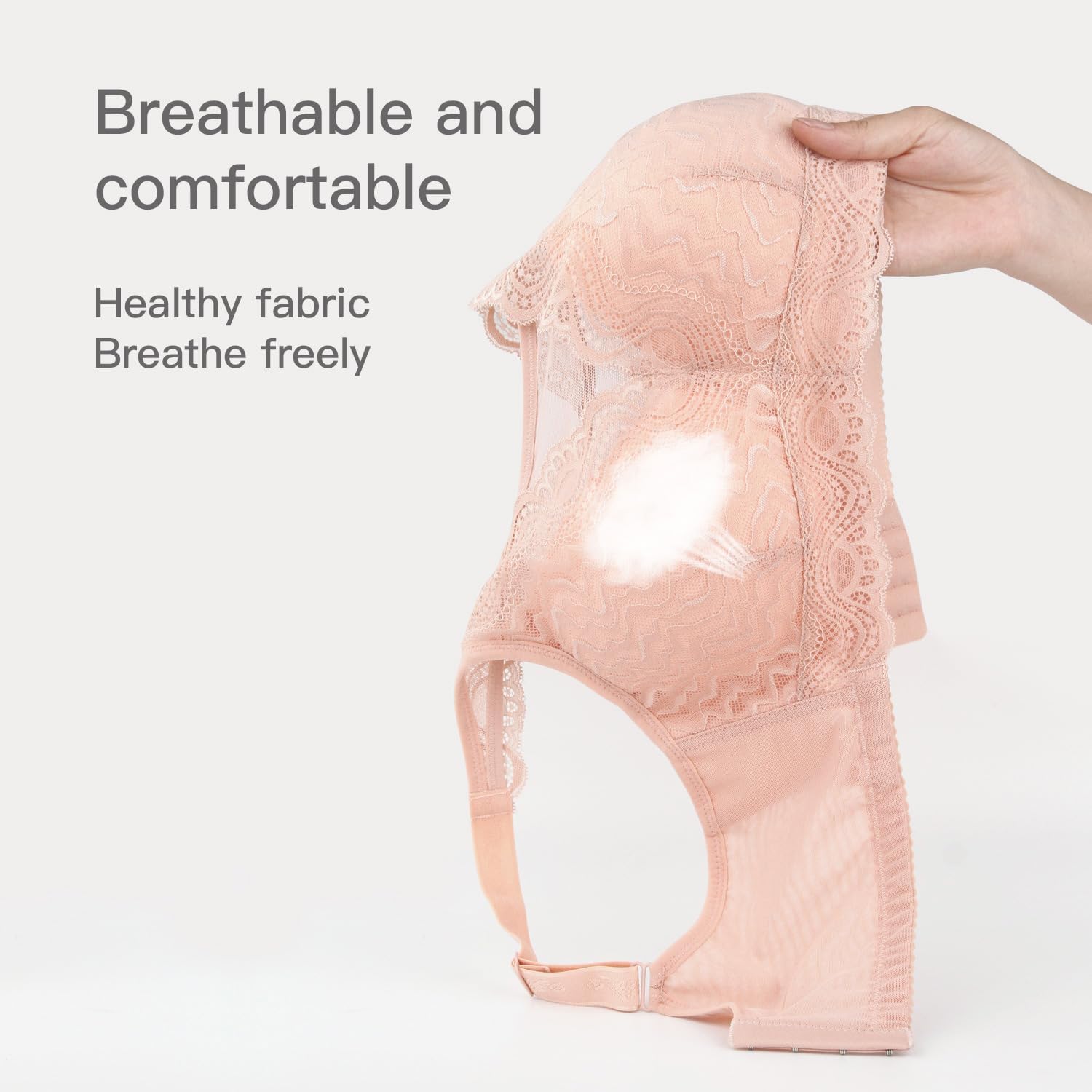 Post Mastectomy Bra for Women,Post Surgery Bra Pocket Bras Wireless Prosthetic Bras for Breast Prosthesis Breast Forms - Image 5