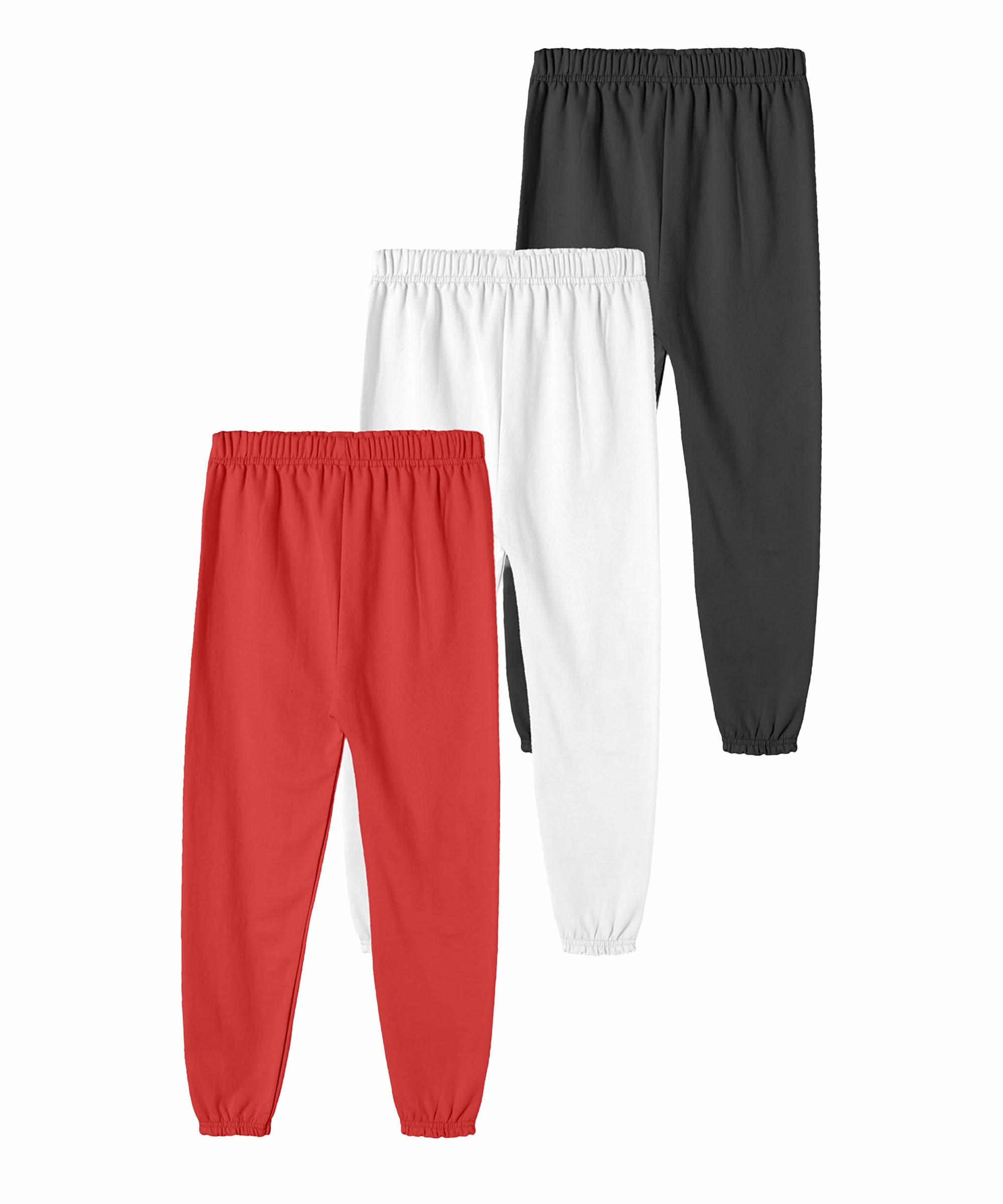 SHODOX® Trainingshose für Mädchen, Baumwollmischgewebe, bedruckt, normale Passform, 3 Stück