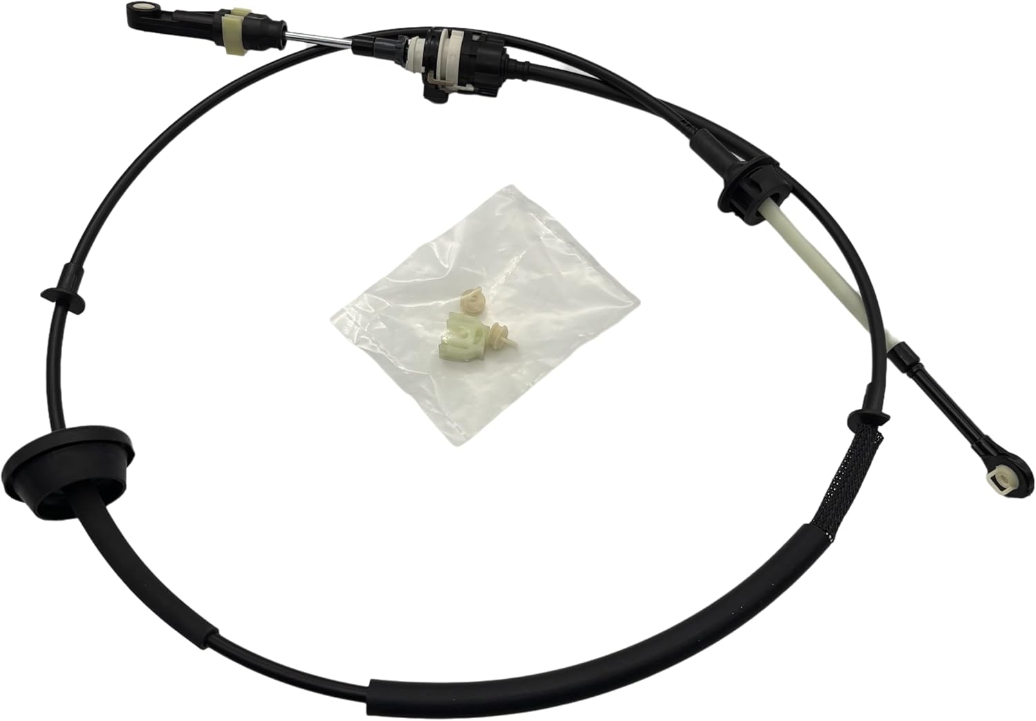 68261253AC Transmission Shift Cable Compatible with 2012-2018 Ram 2500/2011-2023 Ram 3500/2011-2015 Ram 4500 5500,Replace 68039341AF Gear Shifter Lever Cable With Bushing Repair Kit