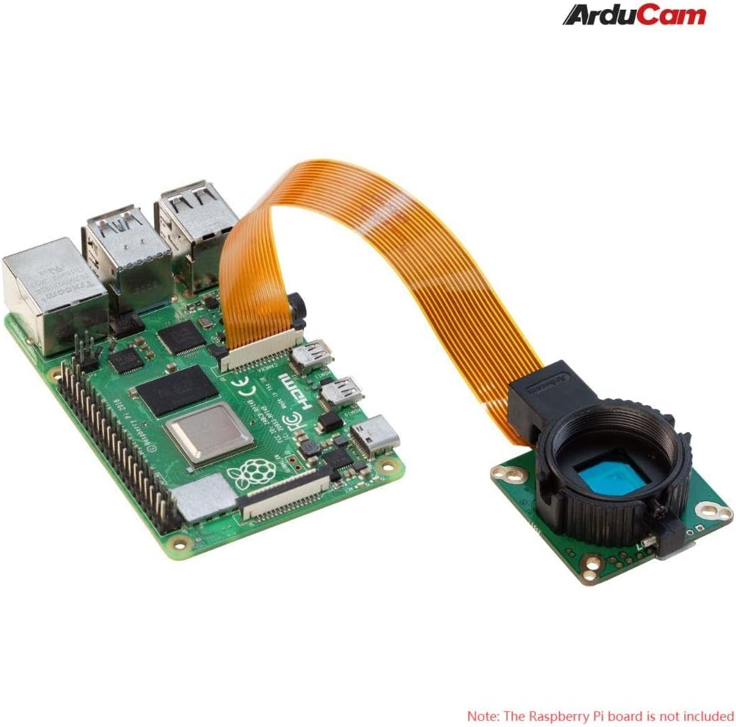Arducam for Raspberry Pi HQ Camera, 12.3MP IMX477 High Sensitivity CMOS Pi 5 Camera, Comes with C-CS Adapter and Tripod Mount for RPI 4 Model B/3/3B+/Zero 2W
