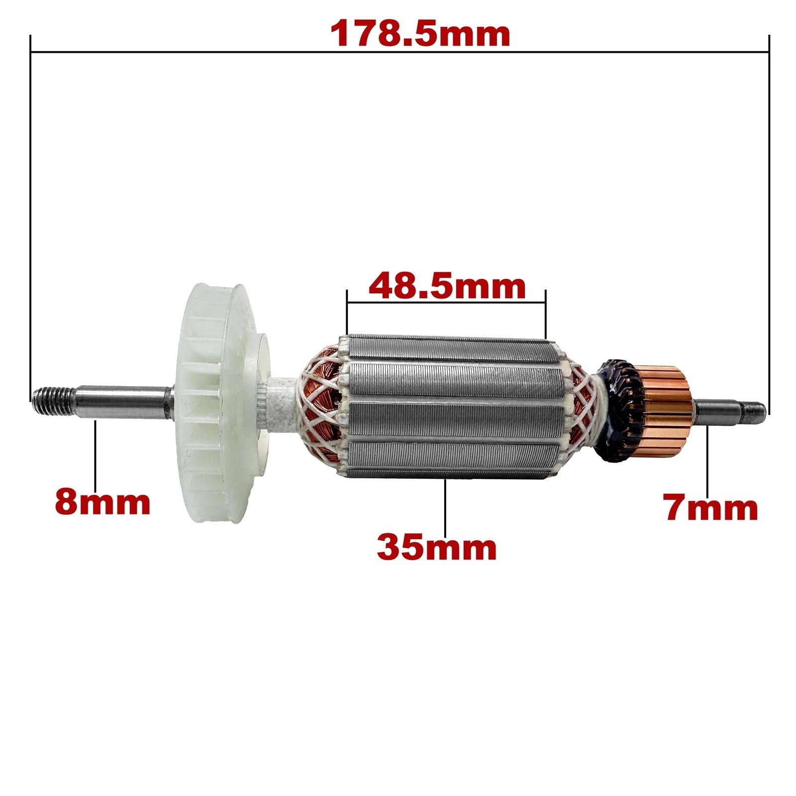 Rotor de armadura AC 220V 240V DW803 DW811 DW810, piezas de repuesto for amoladora angular, amoladora DW 803 DW 811 DW 810(Armature)