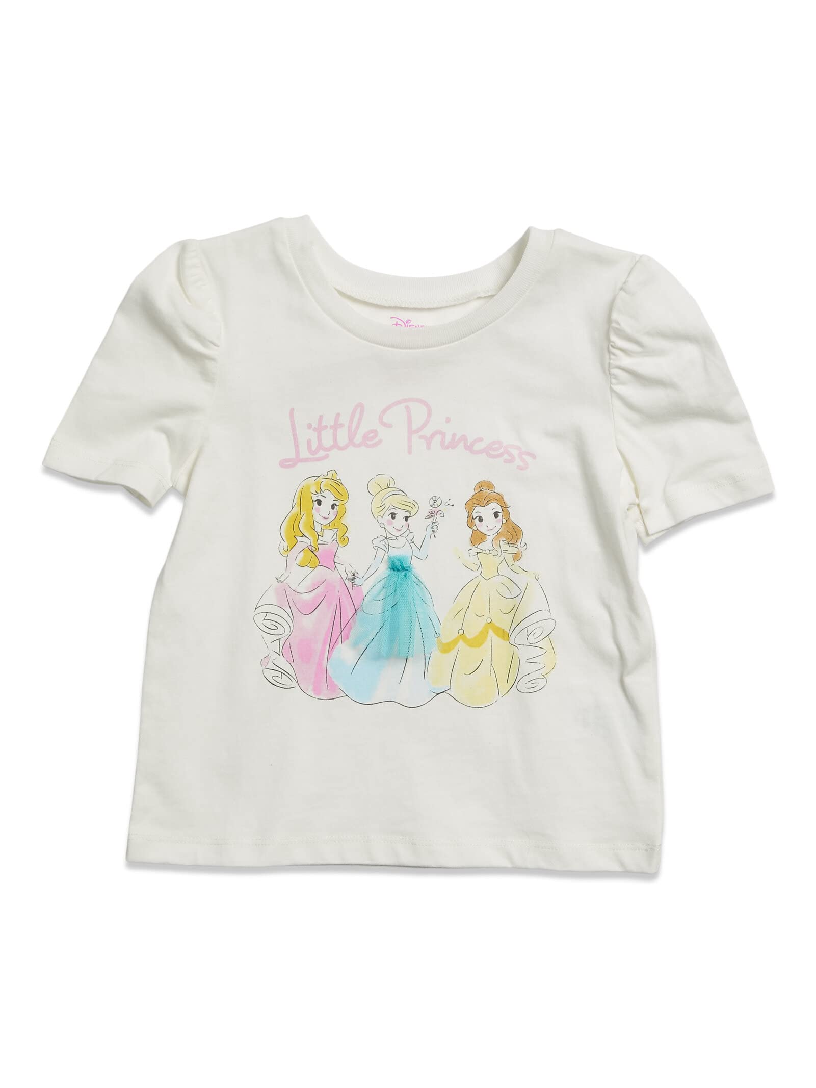 Disney Princess Cinderella Little Girls T-Shirt Leggings and Headband 3 Piece Outfit Set Princesses 6-6X