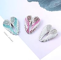 Vista 5 de Broche de alas de ángel – Broche de alas de ángel de cristal, multicolor para solapa, mochila de moda, insignia, sombrero, bolsa, accesorios