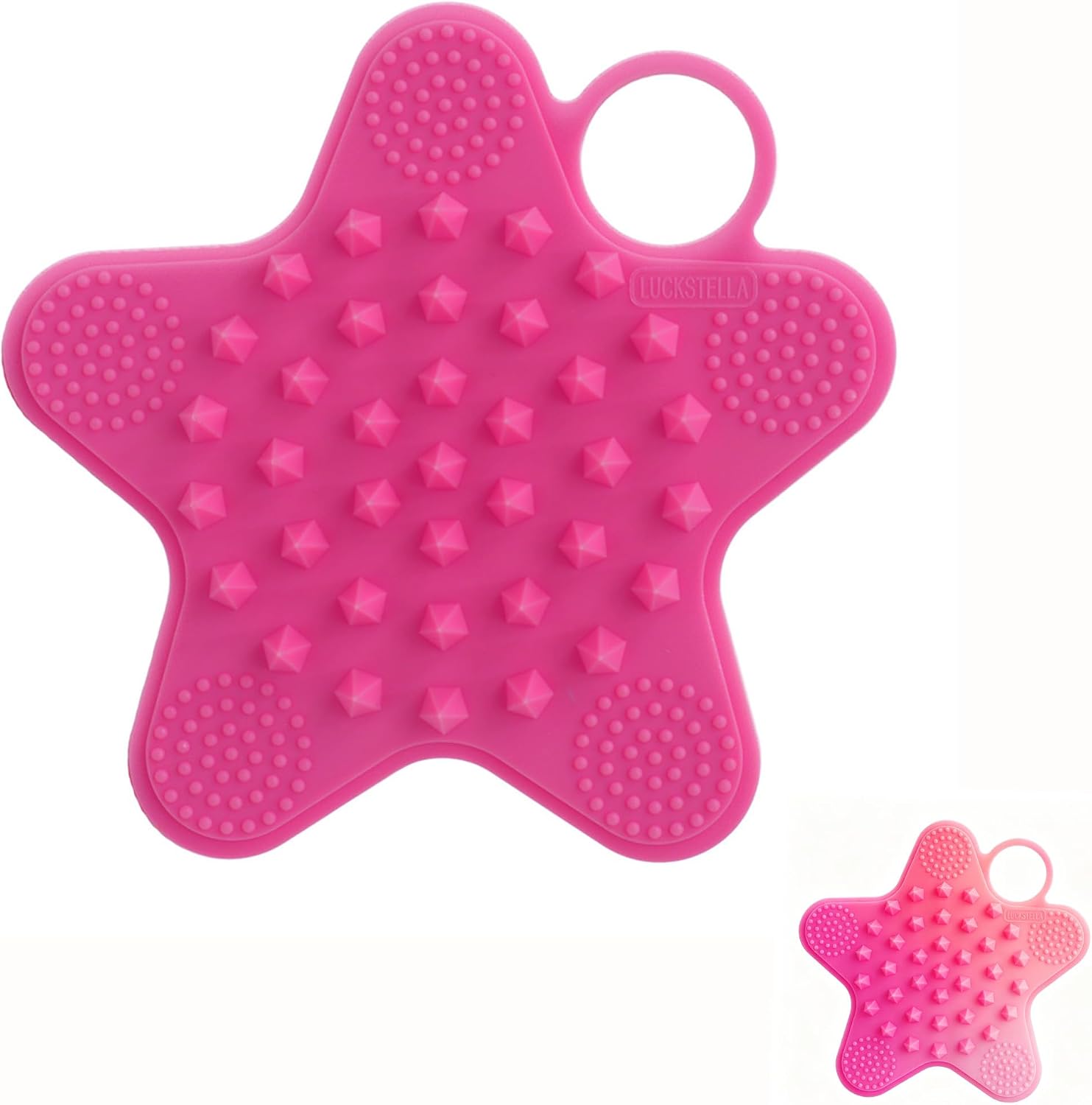 Silicone Body Scrubber, Color-Changing Dual-Sided Bath Brush for Shower